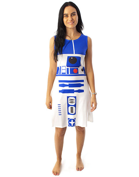 Star Wars R2D2 Women's Costume Dress Ladies Fancy Dress Party Cosplay Vanilla Underground Star Wars R2D2 Women's Costume Dress Ladies Fancy Dress Party Cosplay Vanilla Underground