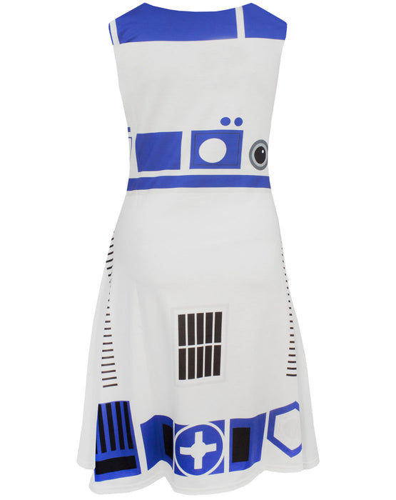 Star Wars R2D2 Women's Costume Dress Ladies Fancy Dress Party Cosplay