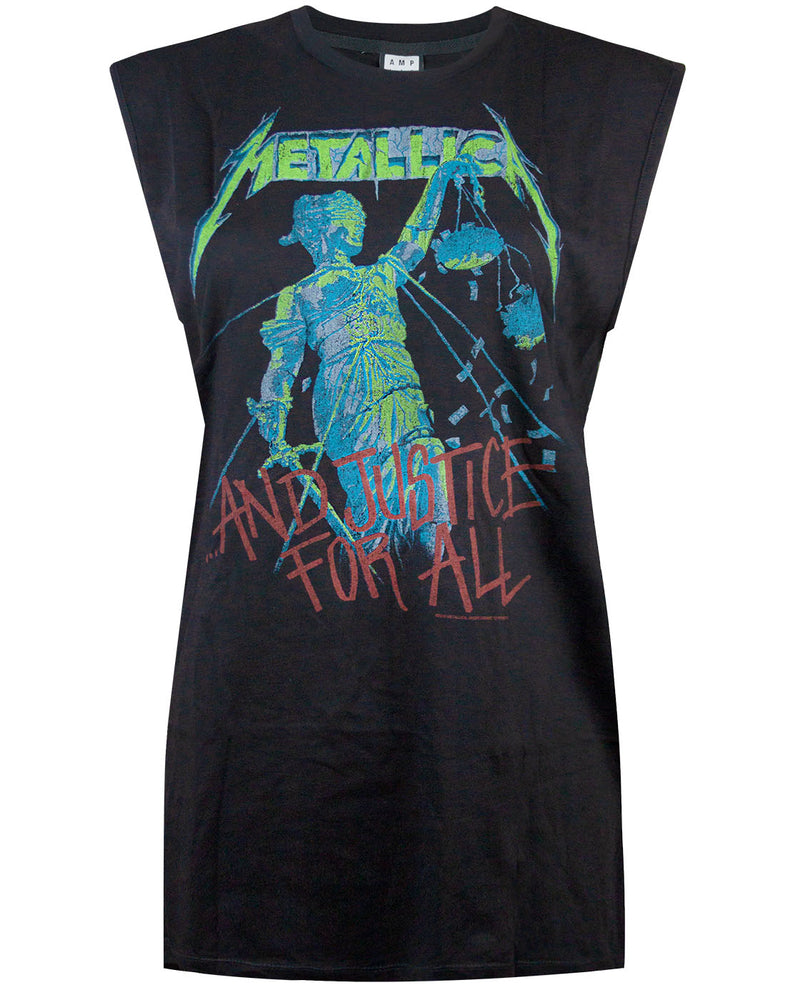 Amplified Metallica Justice For All Women's Sleeveless T-shirt