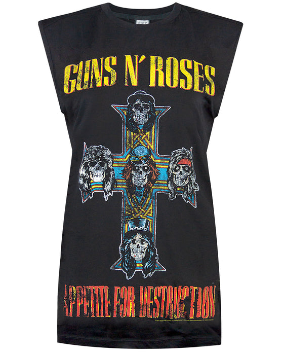 Amplified Guns N Roses Appetite For Destruction Women's Sleeveless T-shirt
