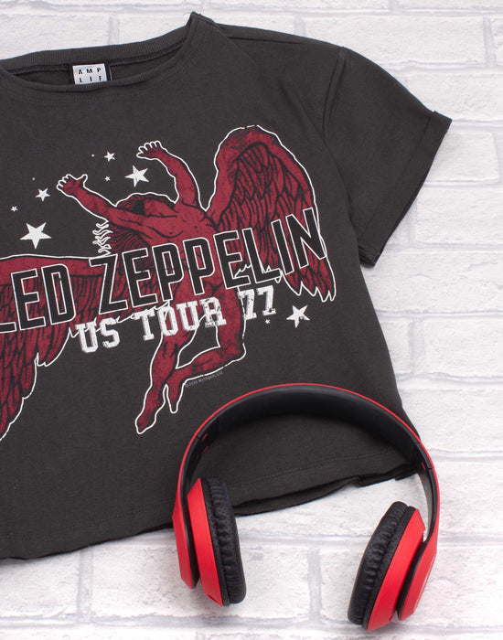 Amplified Led Zeppelin Icarus Tour 77 Women's Cropped T-Shirt