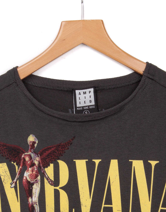 Amplified Nirvana In Utero Womens Cropped T-Shirt