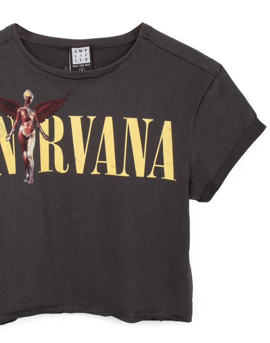 Amplified Nirvana In Utero Womens Cropped T-Shirt