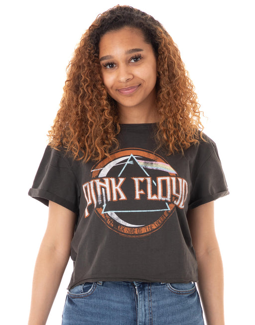 Amplified Pink Floyd On The Run Womens Cropped T-Shirt