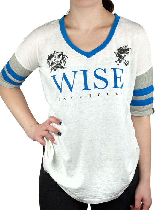  Harry Potter Ravenclaw Wise Womens/Ladies Varsity T-Shirt Sizes