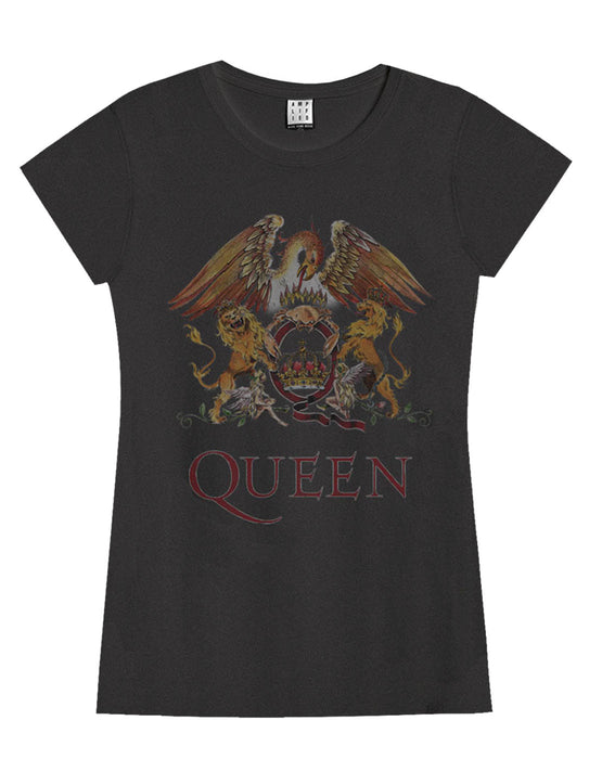 Amplified Queen Royal Crest Womens T-Shirt