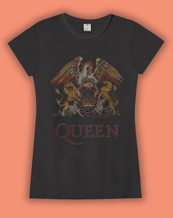 Amplified Queen Royal Crest Womens T-Shirt