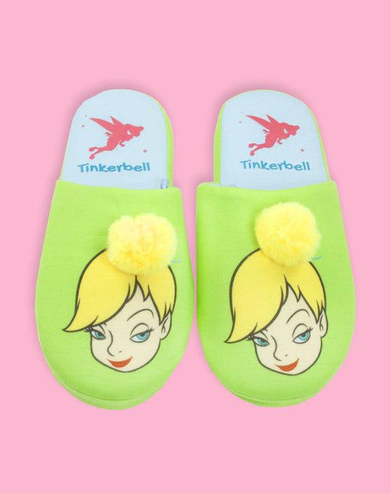 Disney Peter Pan Tinkerbell Fairy Partial 3D Women's Novelty Slippers