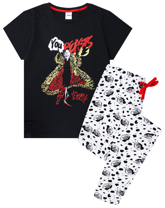Cruella De Vil You Beasts Women's Loungepants & T-Shirt Pyjama Set
