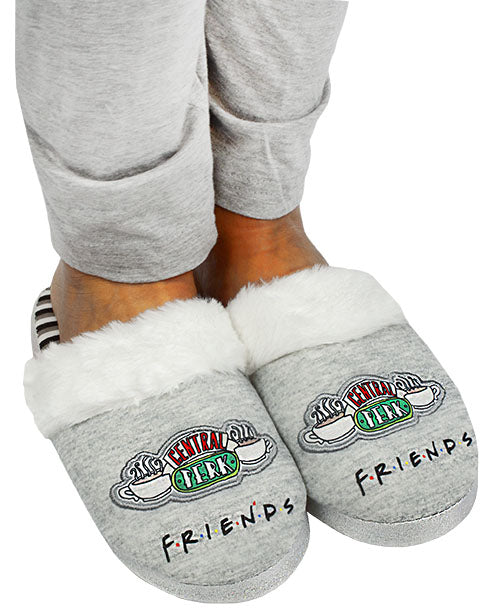  - These slippers are made from polyester with a rubber sole and are super cosy, light and very soft. Perfect for keeping your toes toasty whilst watching your favourite Sitcom TV show!<br>
