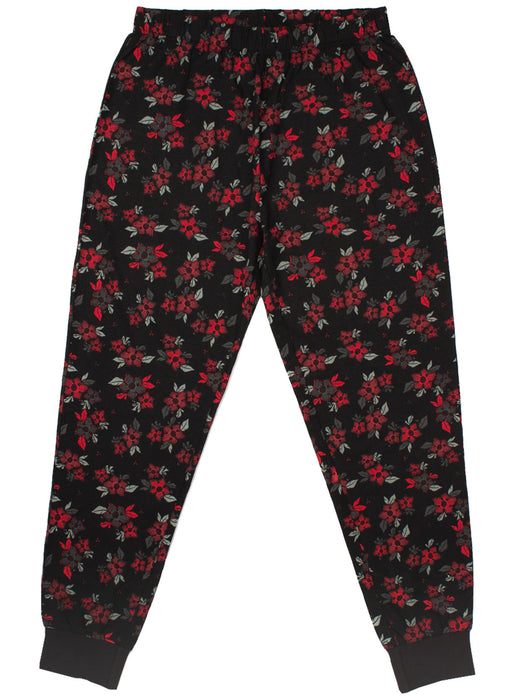 GREY STRANGER THINGS LOGO TOP & DEMOGORGON FLOWER BOTTOMS - The Stranger Things pyjama top comes in grey with a cool Stranger Things logo that features a silhouette of the monster, the Demogorgan. The black bottoms come with an all over print featuring Rafflesia Arnoldi flowers that resemble the Demogorgon Monster making an awesome must have gift for Stranger Things fans!