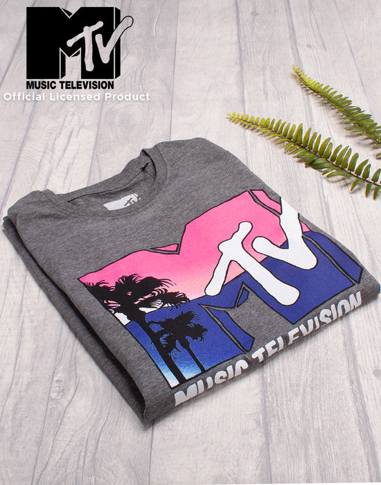MTV Maglietta per Ragazze | T-Shirt Grafica a Blocchi di Colore Grigio per Bambini e Adolescenti | Top Girocollo a Maniche Corte della Televisione Musicale Anni '90 | Regalo di Abbigliamento Classico MTV Maglietta per Ragazze | T-Shirt Grafica a Blocchi di Colore Grigio per Bambini e Adolescenti | Top Girocollo a Maniche Corte della Televisione Musicale Anni '90 | Regalo di Abbigliamento Classico