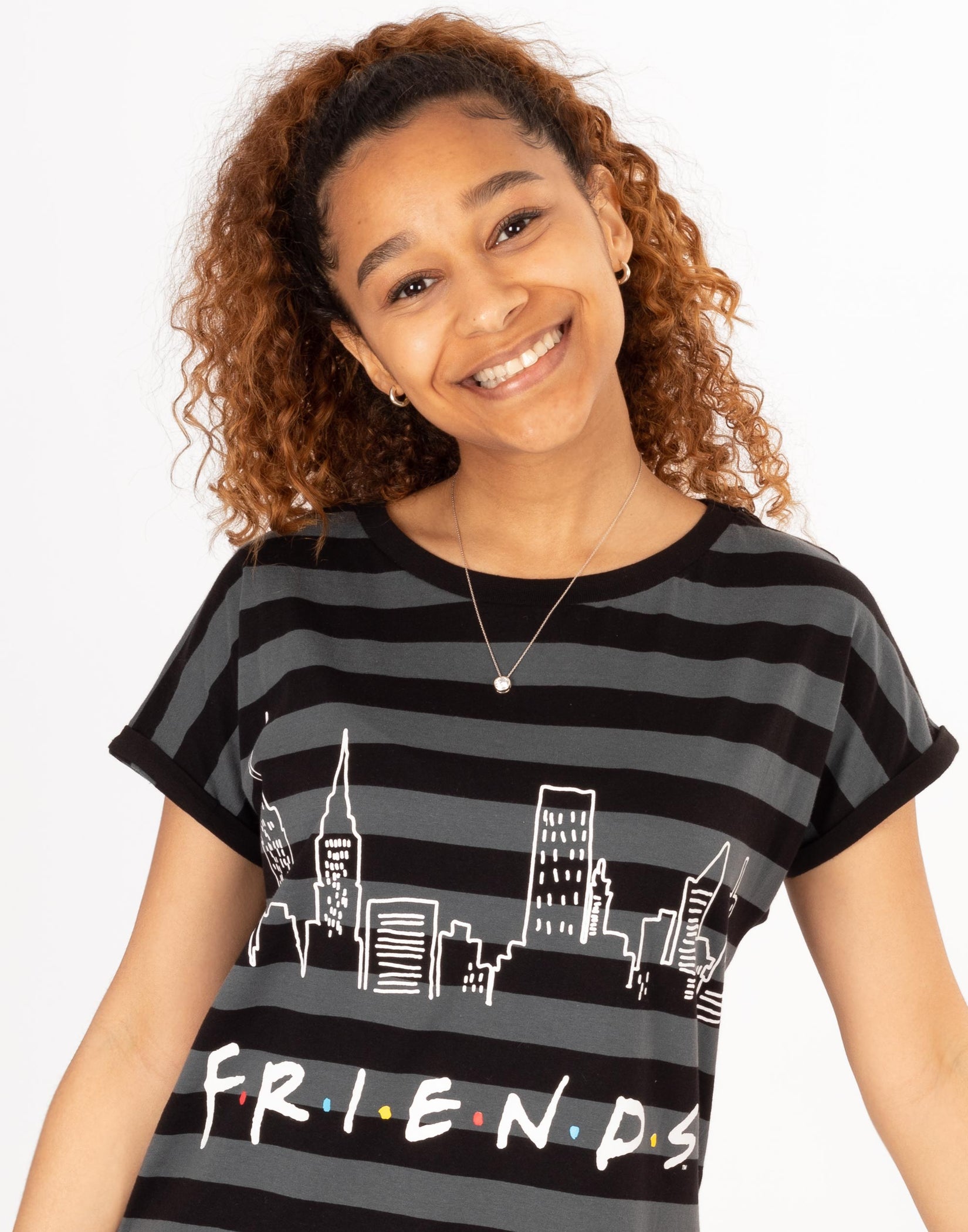 Friends Pyjamas For Womens Striped Night Dress — Vanilla Underground