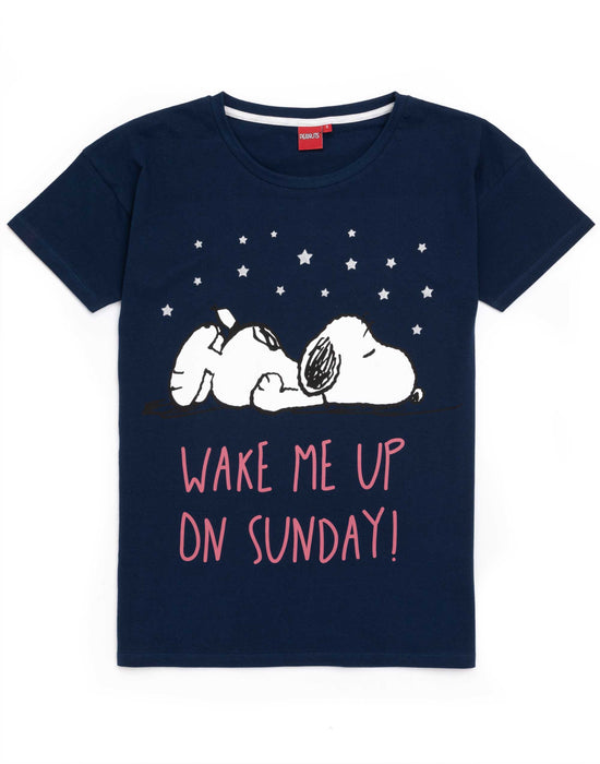 The Peanuts Snoopy pyjama voor dames - pyjamaset zonder mouwen tanktop bovendeel met shorts grijs/blauw, grijs/blauw, S The Peanuts Snoopy pyjama voor dames - pyjamaset zonder mouwen tanktop bovendeel met shorts grijs/blauw, grijs/blauw, S