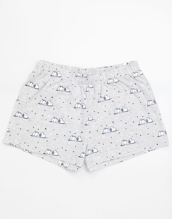 The Peanuts pyjama dames Snoopy vrouwen pyjama set korte mouwen nachthemd bovendeel broek zomer vrijetijdspak mt. M L XL, Grijs-pjs, XL The Peanuts pyjama dames Snoopy vrouwen pyjama set korte mouwen nachthemd bovendeel broek zomer vrijetijdspak mt. M L XL, Grijs-pjs, XL