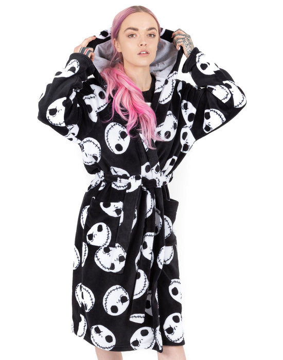 Disney The Nightmare Before Christmas Dressing Gown - Womens - Black