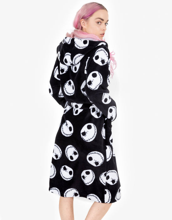 nightmare before christmas dressing gown Disney The Nightmare Before Christmas Dressing Gown Mens Black Pjs Bathrobe Small at Amazon Men's Clothing store