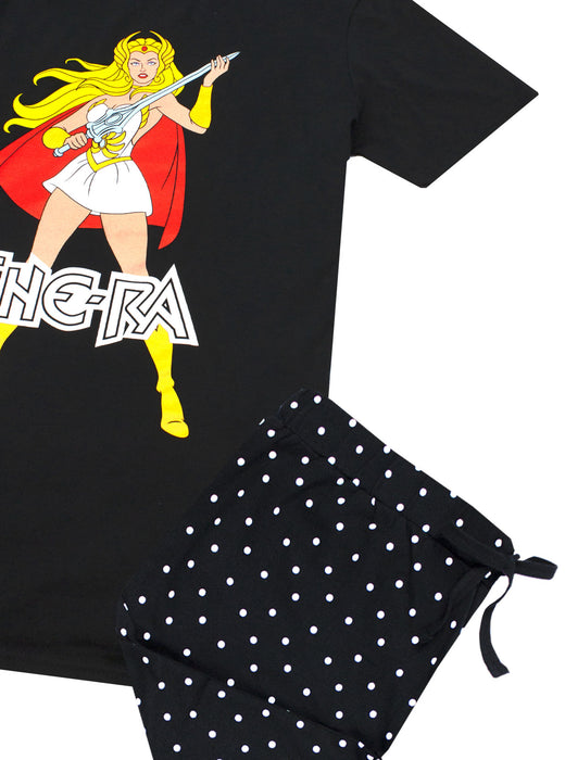 AVAILABLE IN VARIETY OF SIZES SHE-RA PYJAMAS - This adult She-Ra sleepwear set comes in sizes; small, medium, large, x-large and xx-large. They come in a regular women's fit and are made for ultimate comfort and are a great idea as a She-Ra birthday present or for any special occasion!