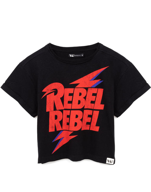 Shop David Bowie Cropped T-Shirt
