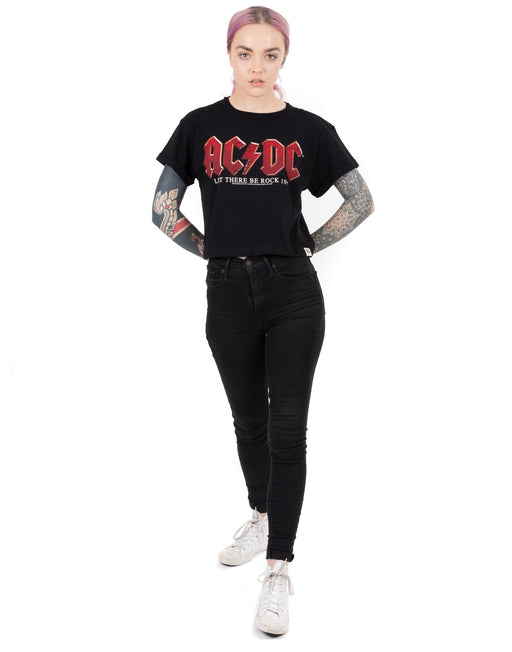 Shop ACDC Cropped T-shirt