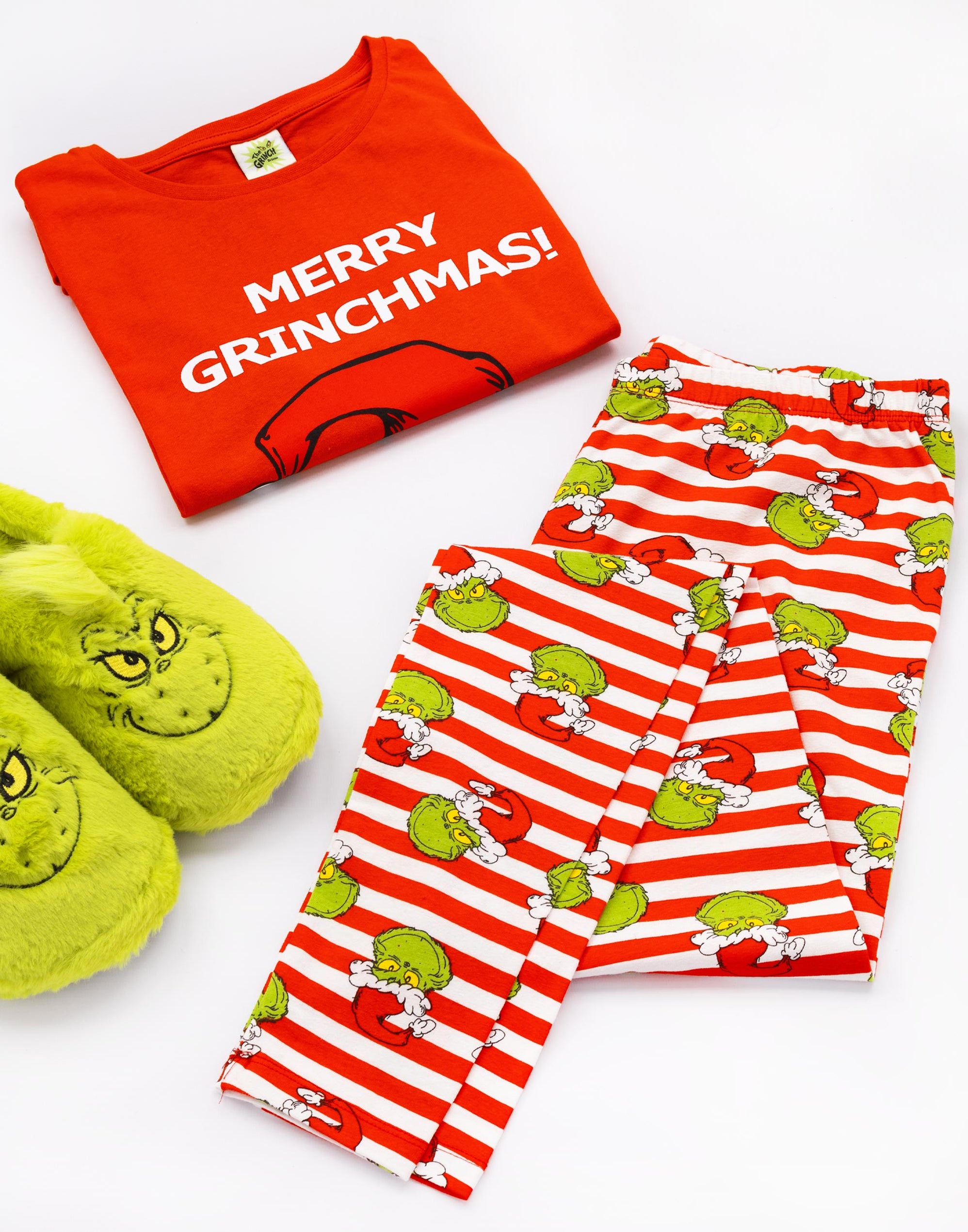The Grinch Womens Christmas Matching Family Pyjamas - Red — Vanilla ...