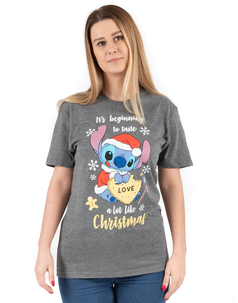 Disney Lilo And Stitch Christmas T-Shirt For Women