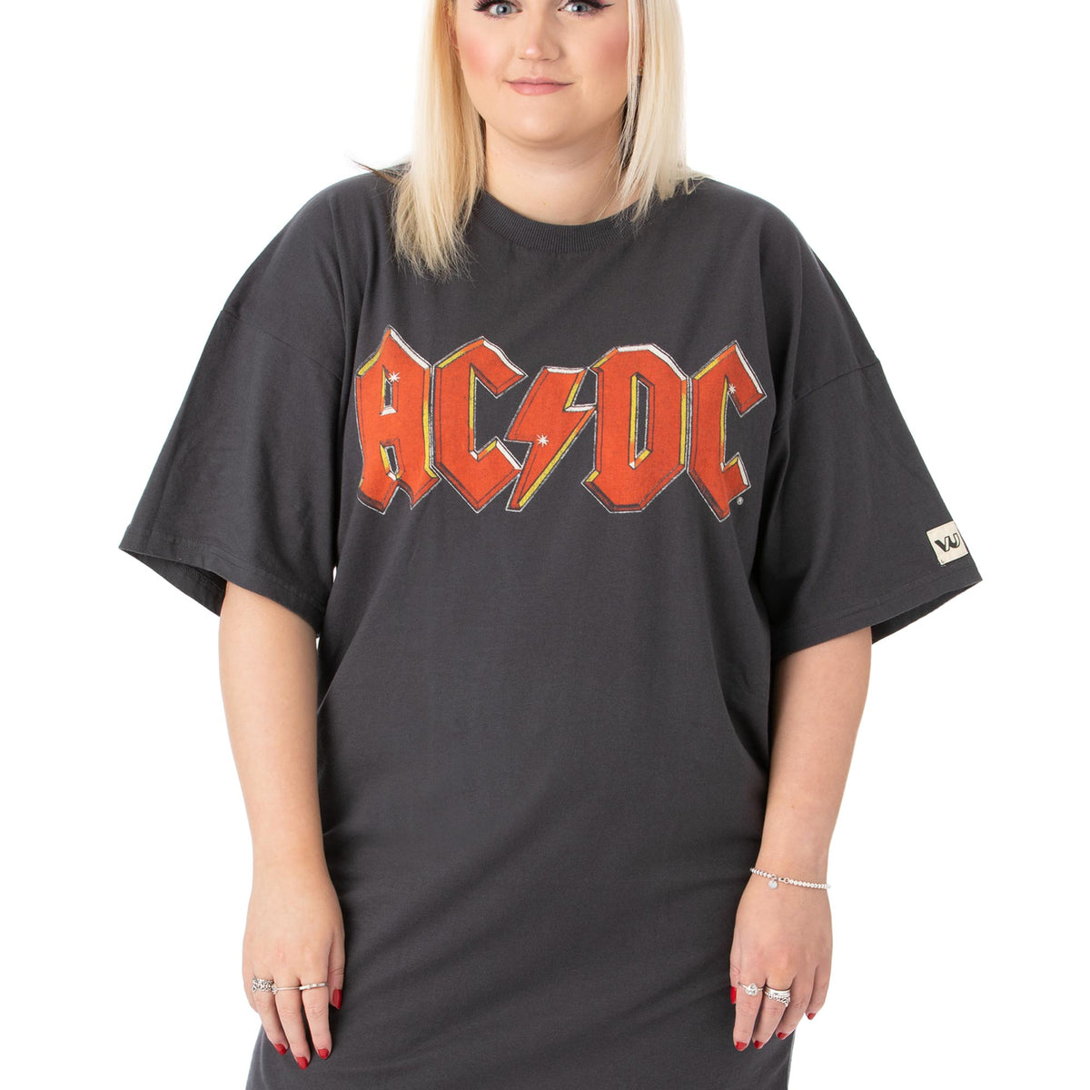 AC/DC Oversized Ladies T-Shirt Dress — Vanilla Underground