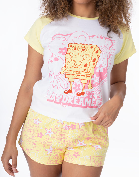 SpongeBob SquarePants Womens T-Shirt Shorts Pyjamas