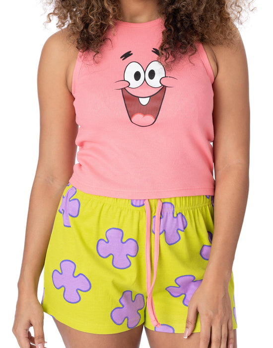 SpongeBob SquarePants Patrick Vest And Shorts Pyjamas — Vanilla