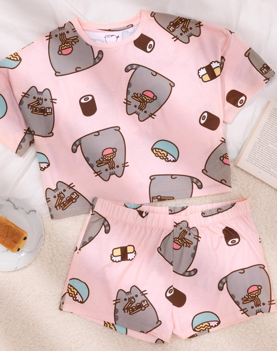 Pusheen The Cat Girls Lot de 2 pyjamas | Enfants Adolescents Bleu Rose Dessin Animé Chat Glace Cupcakes T-Shirt Set | Pusheen Vêtements de Nuit Marchandise, Multicolore, 13-14 jaar Pusheen The Cat Girls Lot de 2 pyjamas | Enfants Adolescents Bleu Rose Dessin Animé Chat Glace Cupcakes T-Shirt Set | Pusheen Vêtements de Nuit Marchandise, Multicolore, 13-14 jaar