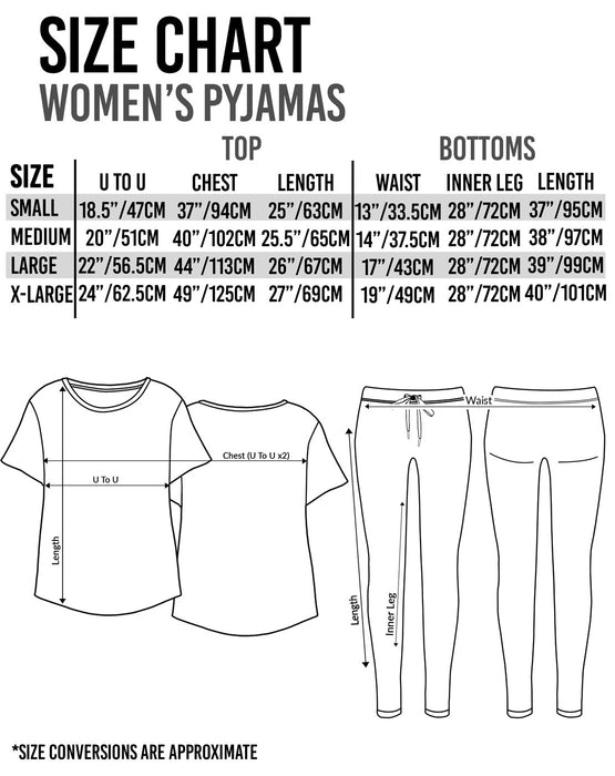 Captain Marvel Logo Print Women's Loungepants & T-Shirt Pyjama Set
