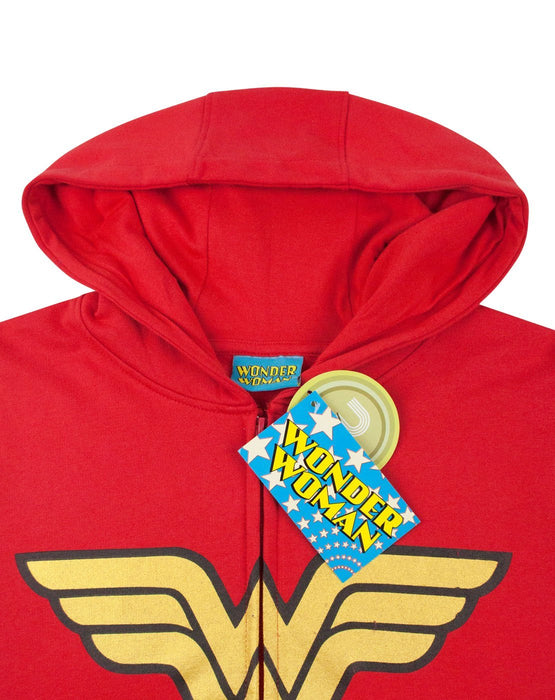 Wonder Woman Logo Women's Zip-Up Hoodie