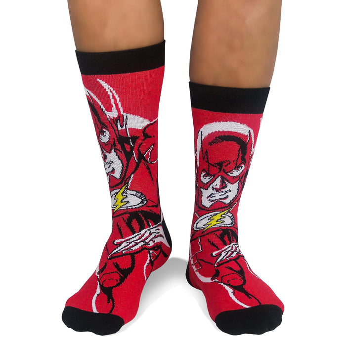 The Flash Men's Socks DC Comics Pack of 2 Sizes 7-11 UK
