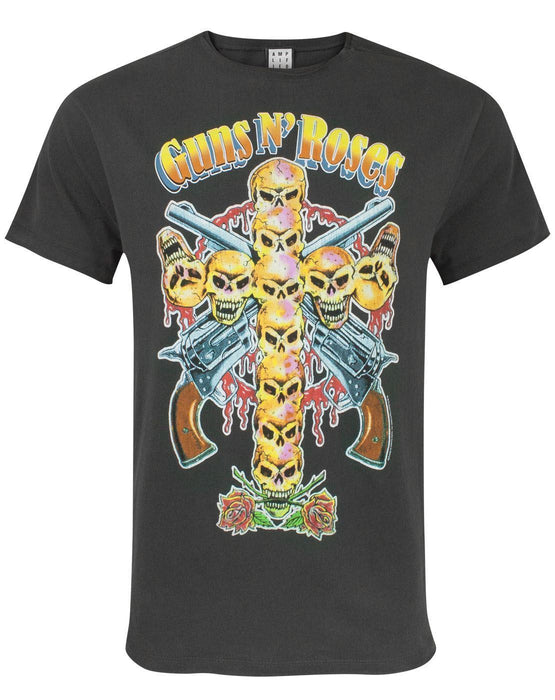 Amplified Guns N Roses Neon Skull Cross Men's T-Shirt