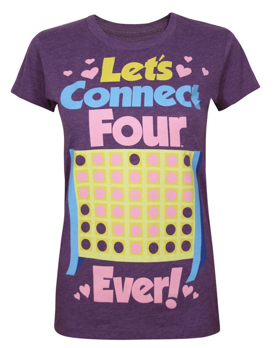 Goodie Two Sleeves Let's Connect Four Ever Women's T-Shirt