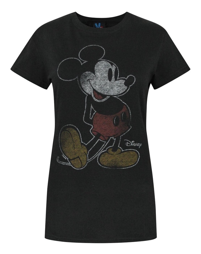 Junk Food Mickey Mouse Outline Women's T-Shirt