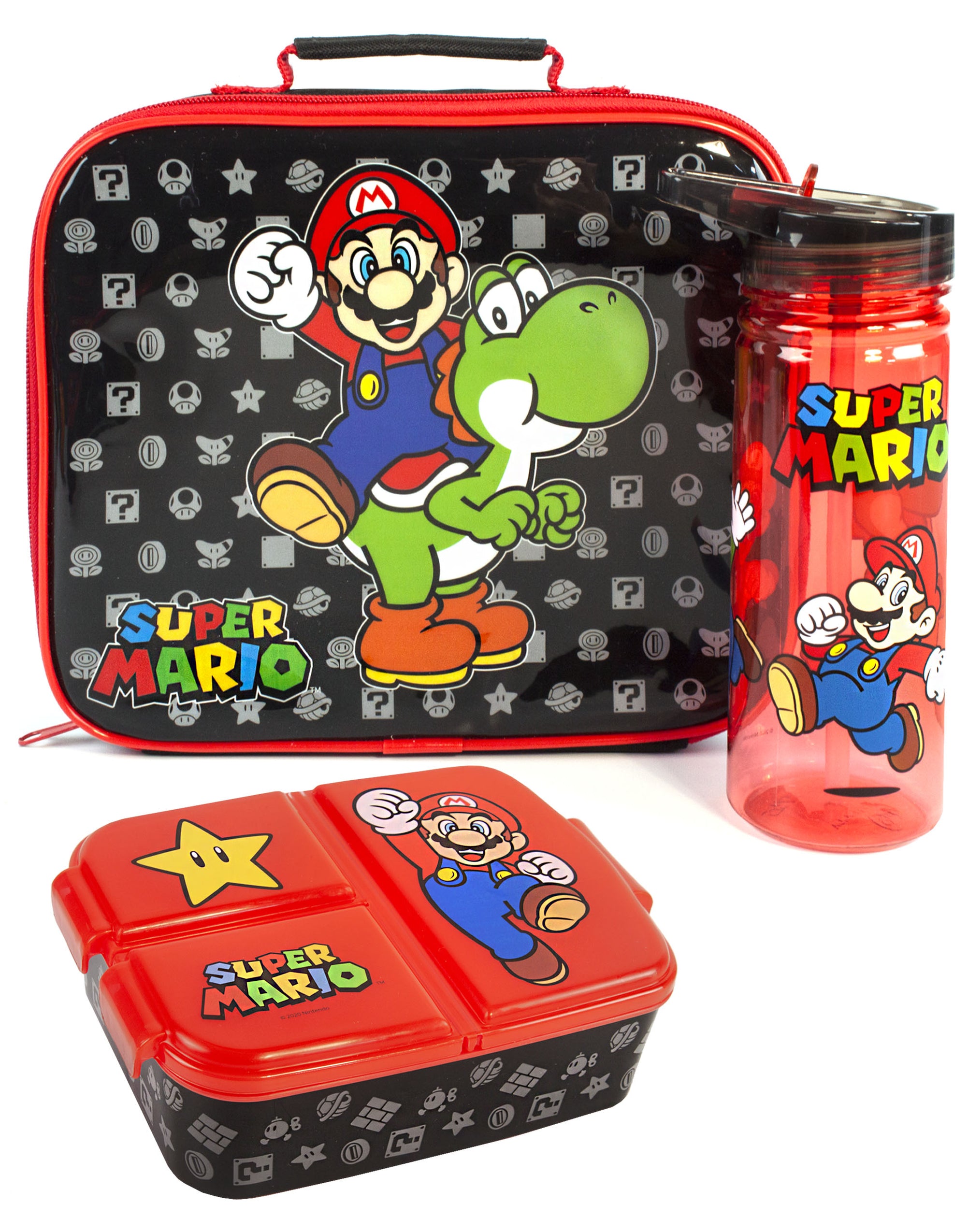 Super Mario Inspired Lunch Box and 600ml Water Bottle Set main image 1