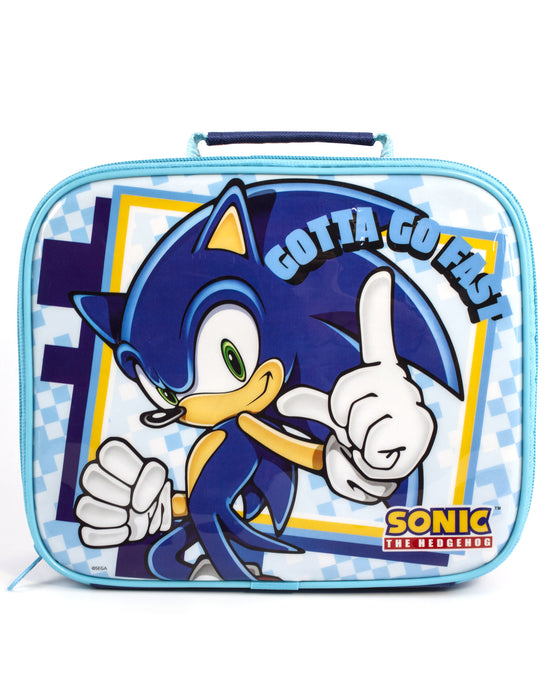  Boys 4PC Sonic the Hedgehog Licensed Backpack and Lunch Set