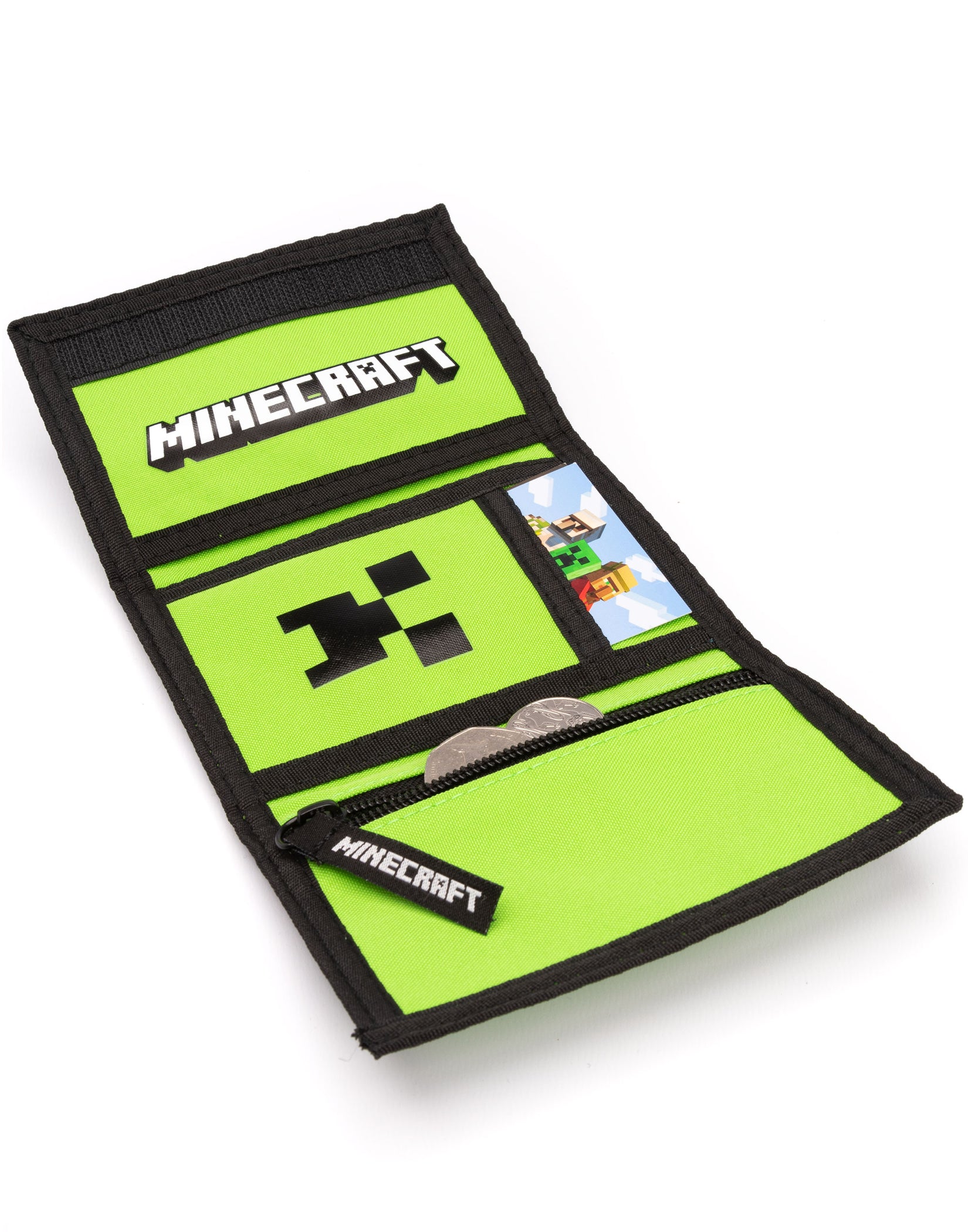 Minecraft Green Creeper Wallet — Vanilla Underground