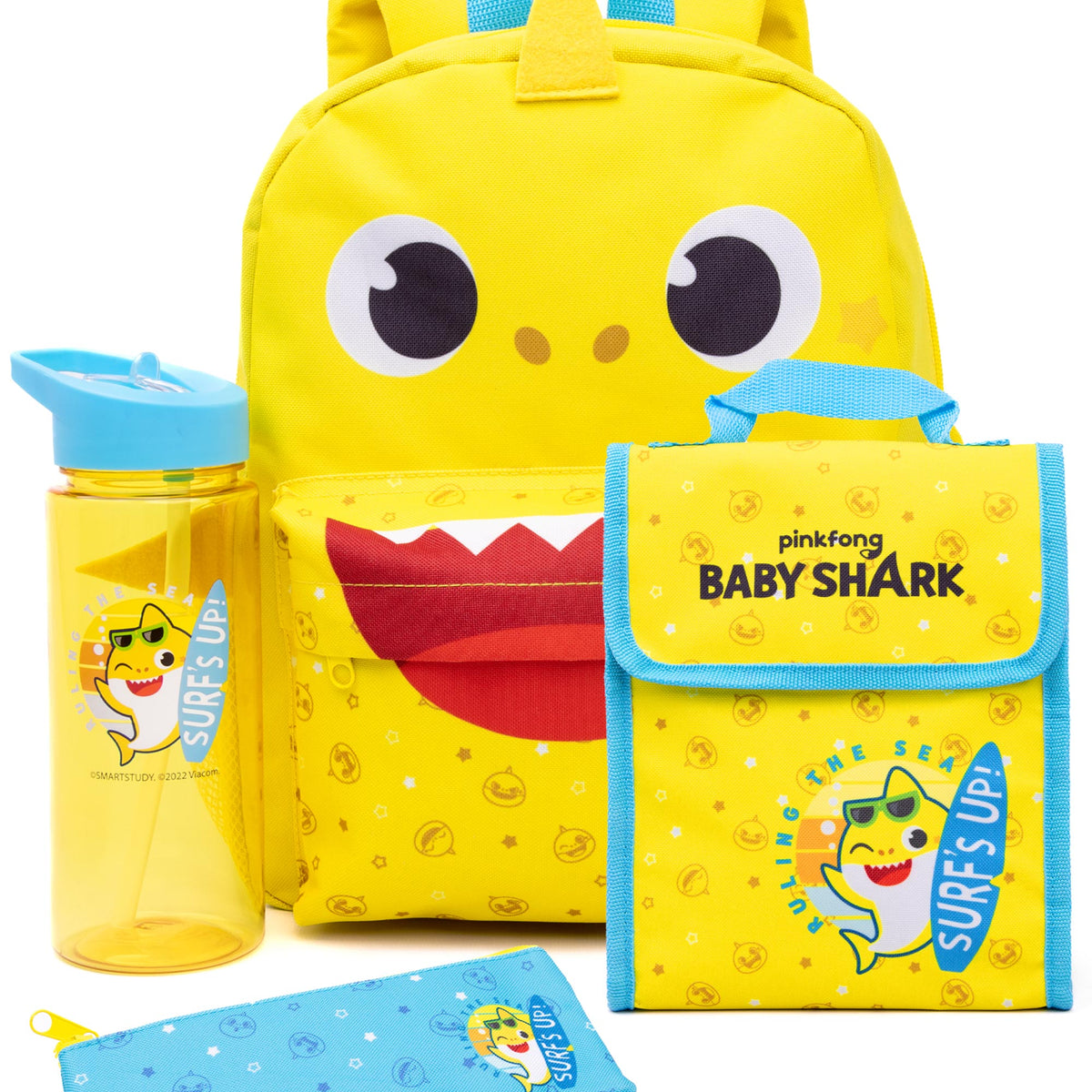baby shark travel backpack Baby Shark 4 Piece Lunch Bag Backpack Set — Vanilla Underground