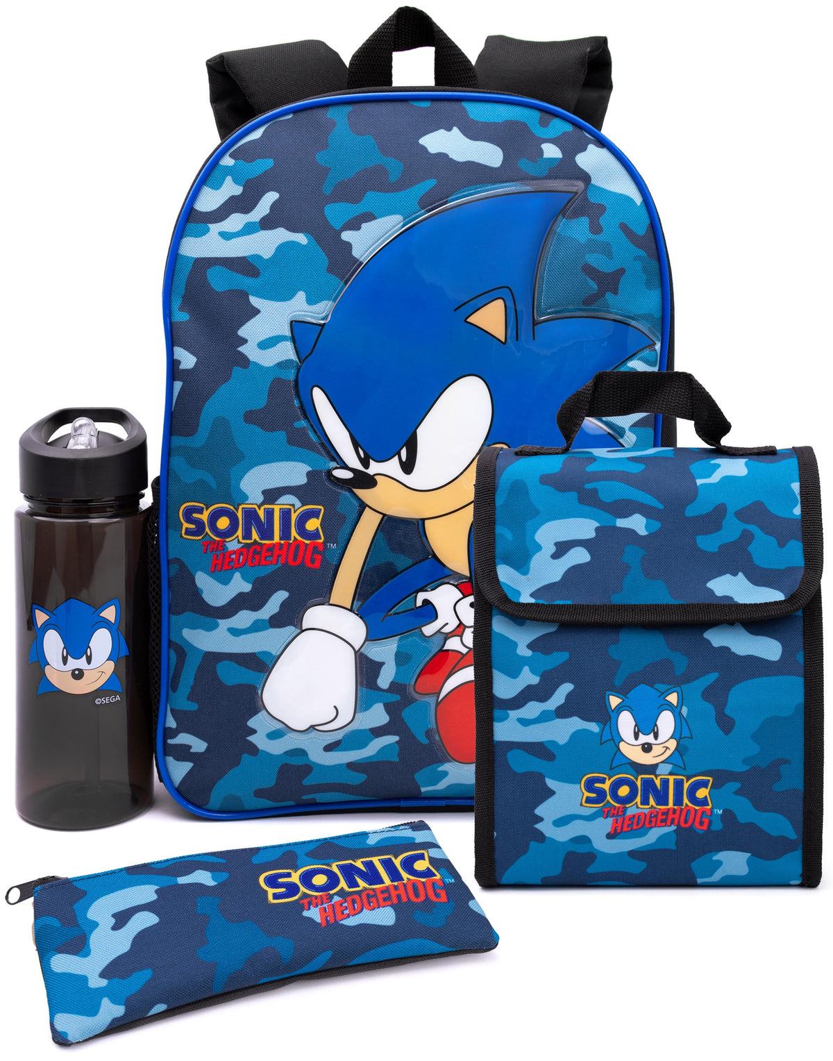 Sonic The Hedgehog Kids Lunch Bag - 3 Piece Set - Bag, Water Bottle & —  Vanilla Underground