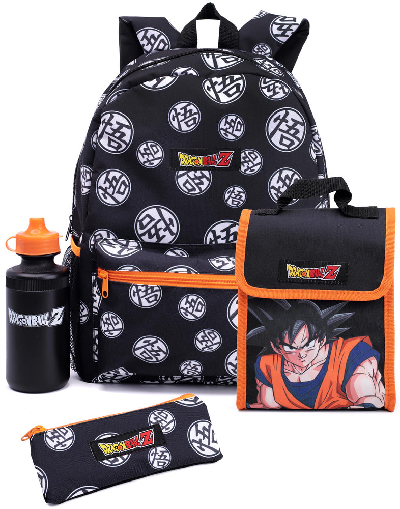 Dbz Backpack Dragon Ball Z Backpack, Lunch Bag & Water Bottle Set — Vanilla Underground