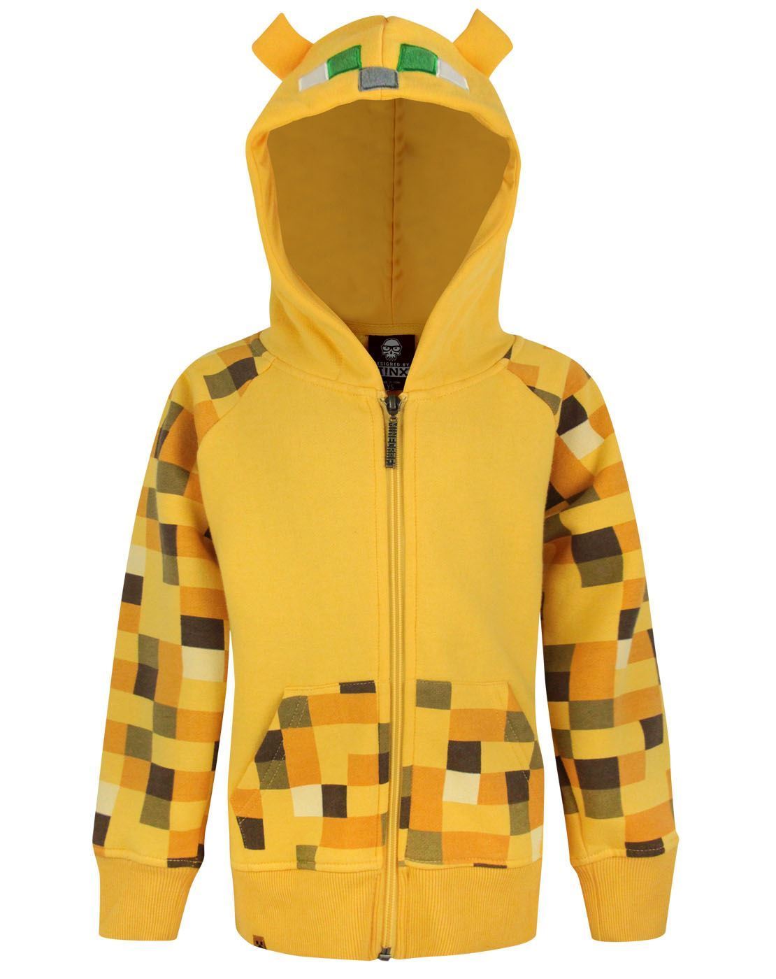 Minecraft Ocelot Full Face Boy's Hoodie — Vanilla Underground
