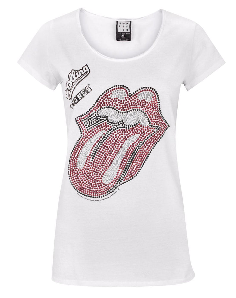 Amplified Rolling Stones Diamante Lick Women's T-Shirt