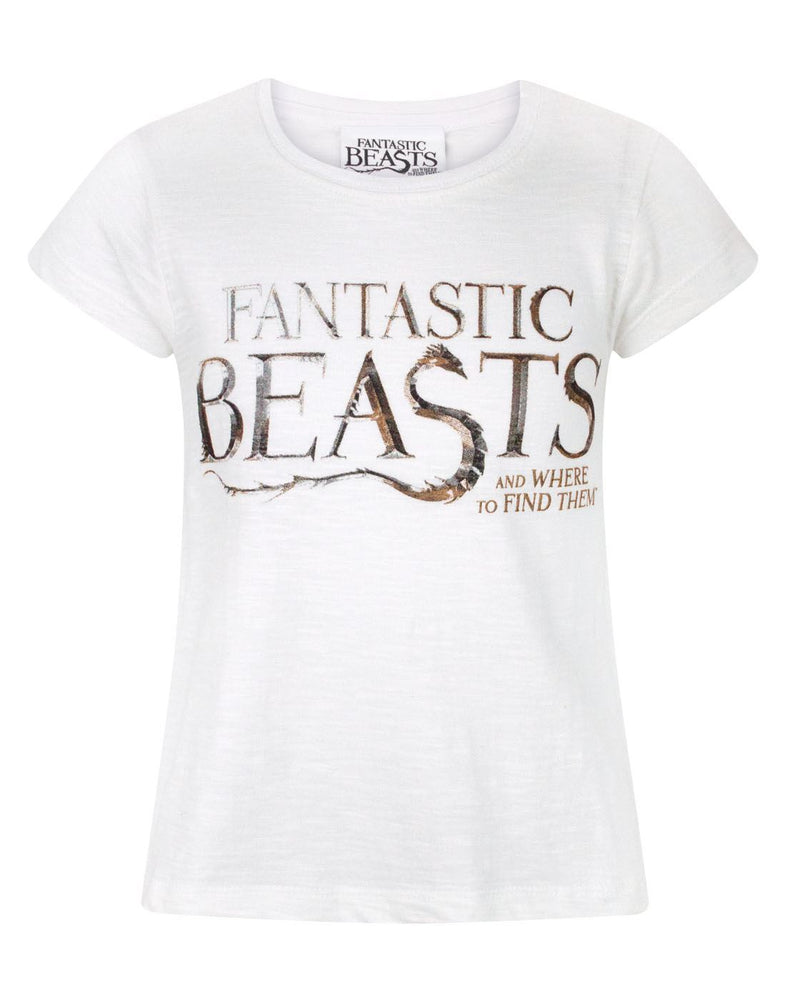 Fantastic Beasts And Where To Find Them Logo Girl's T-Shirt