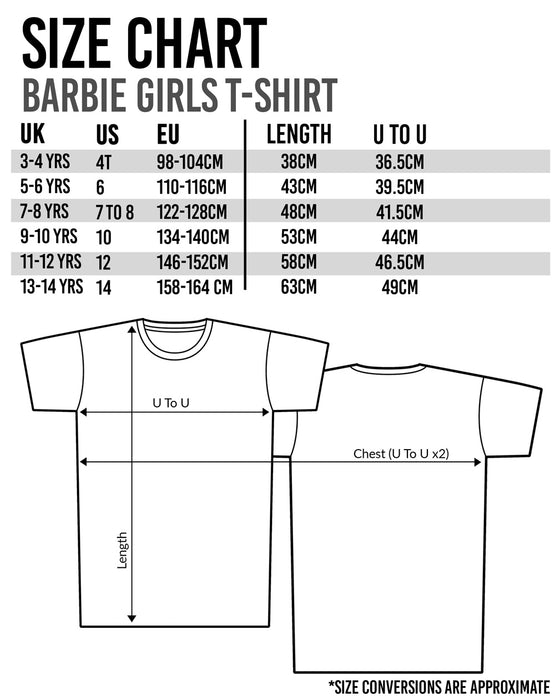 Barbie T-Shirt For Girls 2 Pack