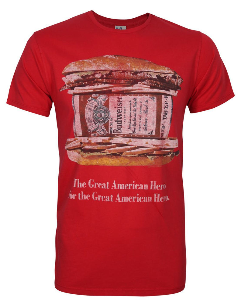Junk Food Budweiser Hero Men's T-Shirt