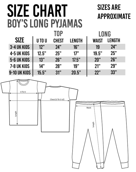 The Grinch Children's Boy's Long Pyjamas Set Nightwear Sleepwear