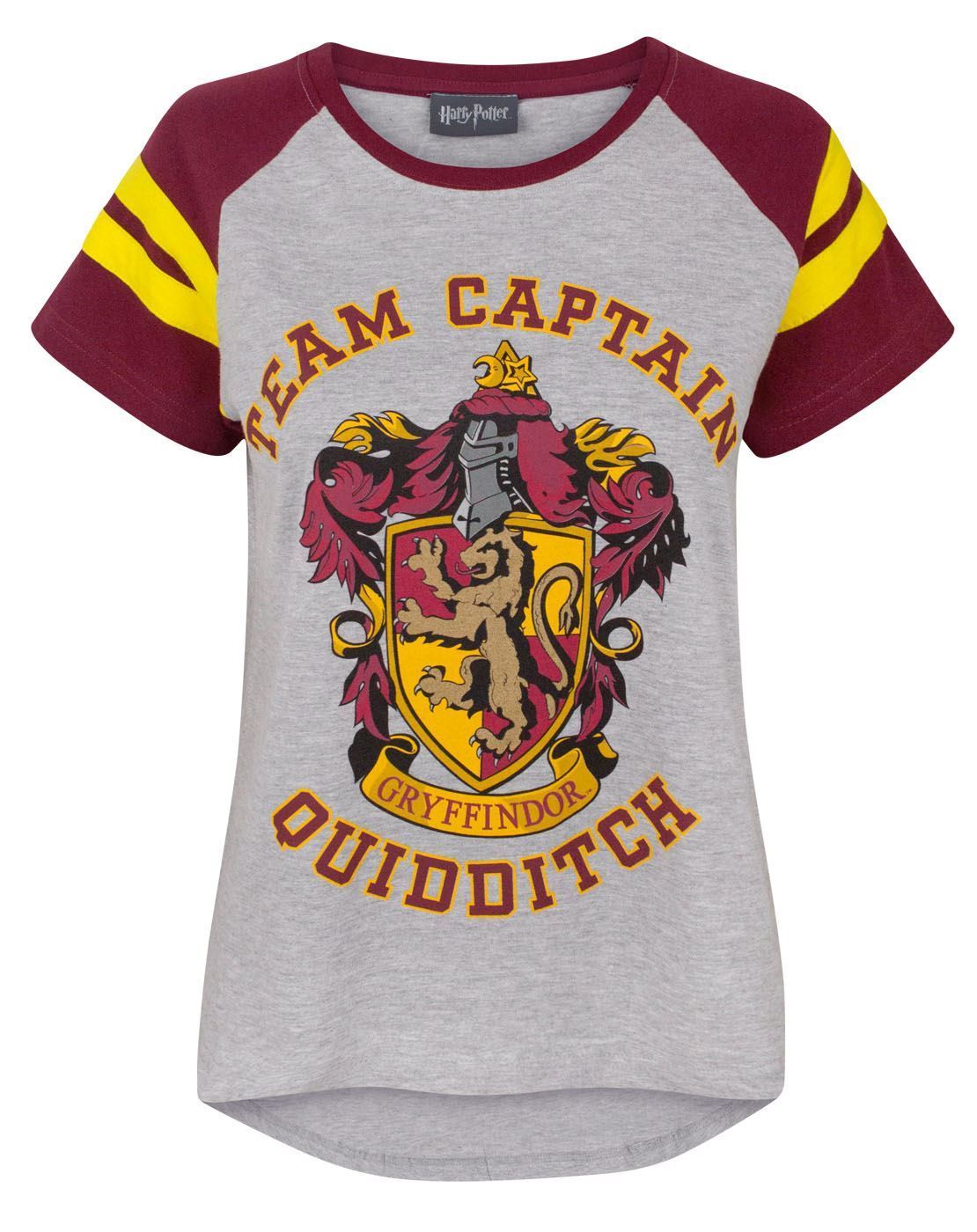 Harry Potter Quidditch Team Captain T-Shirt Mädchen - Gryffindor Design