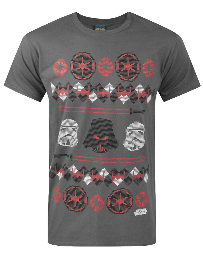 Star Wars Darth Vader Fair Isle Christmas Men's T-Shirt